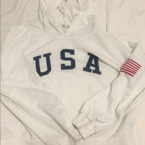 usa hoodie with stains